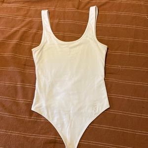Abercrombie White Tank Bodysuit